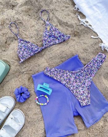 Adjustable Strap Wildflower Swimwear