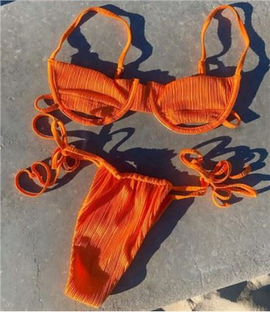 Push Up Adjustable Strap Bikini Tied Side Swimwear