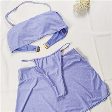 Glitter Three Piece Bikini For Women